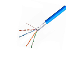 ISO estándar Cable blindado de cobre puro sólido Cat5e blindado